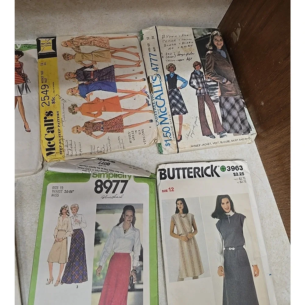 Lot Vtg Simplicity‎ McCall's Butterick Shirt Dress Jacket Womans Sewing Patterns